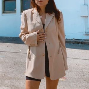 🌸Oscar by Oscar de la Renta Vintage Tan Jacket.